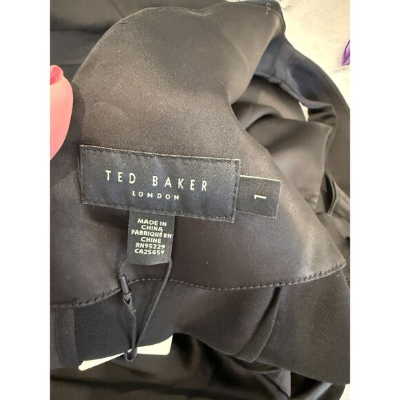 Ted Baker Odellia Asymmetric Waist Slip Dress NWT - Size 1 (2) - Picture 4 of 7